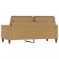 Preview: 2-Sitzer-Sofa Braun 140 cm Samt