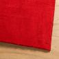 Preview: Teppich HUARTE Kurzflor Weich und Waschbar Rot 200x200 cm