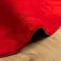 Preview: Teppich HUARTE Kurzflor Weich und Waschbar Rot Ø 100 cm