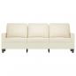 Preview: 3-Sitzer-Sofa Creme 180 cm Samt