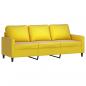 Preview: 3-Sitzer-Sofa Gelb 180 cm Samt