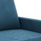 Preview: 2-Sitzer-Sofa Blau 140 cm Samt