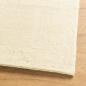 Preview: Teppich HUARTE Kurzflor Weich und Waschbar Creme 80x250 cm
