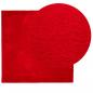 Preview: Teppich HUARTE Kurzflor Weich und Waschbar Rot 120x120 cm