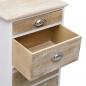 Preview: Beistellschrank 38x28x86 cm Massivholz Paulownia