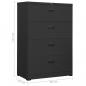 Preview: Aktenschrank Anthrazit 90x46x134 cm Stahl