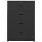 Preview: Aktenschrank Anthrazit 90x46x134 cm Stahl