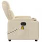 Preview: Massagesessel Elektrisch Creme Stoff