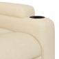 Preview: Massagesessel Elektrisch Creme Stoff