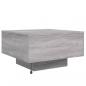 Preview: Couchtisch mit LED-Leuchten Grau Sonoma 55x55x31 cm