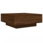 Preview: Couchtisch Braun Eichen-Optik 80x80x31 cm Holzwerkstoff