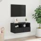 Preview: TV-Wandschrank Schwarz 60x30x30 cm Holzwerkstoff