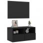 Preview: TV-Wandschrank Schwarz 60x30x30 cm Holzwerkstoff