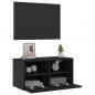 Preview: TV-Wandschrank Schwarz 60x30x30 cm Holzwerkstoff