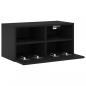 Preview: TV-Wandschrank Schwarz 60x30x30 cm Holzwerkstoff