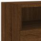 Preview: TV-Wandschrank Braun Eiche-Optik 80x30x30 cm Holzwerkstoff