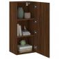 Preview: TV-Wandschrank Braun Eiche-Optik 40,5x30x90 cm Holzwerkstoff