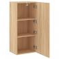 Preview: TV-Wandschrank Sonoma-Eiche 40,5x30x90 cm Holzwerkstoff