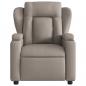 Preview: Massagesessel Elektrisch Taupe Stoff