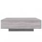 Preview: Couchtisch Grau Sonoma 100x100x31 cm Holzwerkstoff