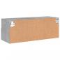 Preview: TV-Wandschrank Betongrau 80x30x30 cm Holzwerkstoff