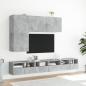 Preview: TV-Wandschrank Betongrau 60x30x30 cm Holzwerkstoff