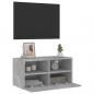 Preview: TV-Wandschrank Betongrau 60x30x30 cm Holzwerkstoff