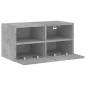 Preview: TV-Wandschrank Betongrau 60x30x30 cm Holzwerkstoff