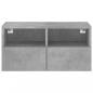 Preview: TV-Wandschrank Betongrau 60x30x30 cm Holzwerkstoff