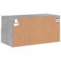 Preview: TV-Wandschrank Betongrau 60x30x30 cm Holzwerkstoff