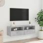 Preview: TV-Wandschrank Betongrau 100x30x30 cm Holzwerkstoff