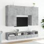 Preview: TV-Wandschrank Betongrau 100x30x30 cm Holzwerkstoff