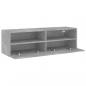 Preview: TV-Wandschrank Betongrau 100x30x30 cm Holzwerkstoff