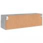 Preview: TV-Wandschrank Betongrau 100x30x30 cm Holzwerkstoff