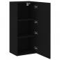 Preview: TV-Wandschrank Schwarz 40,5x30x90 cm Holzwerkstoff