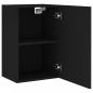 Preview: TV-Wandschrank Schwarz 40,5x30x60 cm Holzwerkstoff