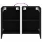 Preview: TV-Wandschrank Schwarz 40,5x30x60 cm Holzwerkstoff