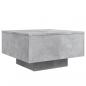 Preview: Couchtisch mit LED-Leuchten Betongrau 55x55x31 cm