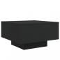 Preview: Couchtisch mit LED-Leuchten Schwarz 55x55x31 cm