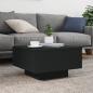 Preview: Couchtisch mit LED-Leuchten Schwarz 55x55x31 cm