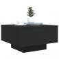 Preview: Couchtisch mit LED-Leuchten Schwarz 55x55x31 cm