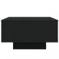 Preview: Couchtisch mit LED-Leuchten Schwarz 55x55x31 cm