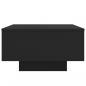 Preview: Couchtisch mit LED-Leuchten Schwarz 55x55x31 cm