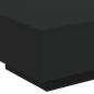 Preview: Couchtisch mit LED-Leuchten Schwarz 55x55x31 cm