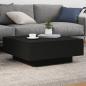 Preview: ARDEBO.de - Couchtisch Schwarz 80x80x31 cm Holzwerkstoff