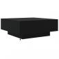 Preview: Couchtisch mit LED-Leuchten Schwarz 80x80x31 cm