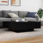 Preview: Couchtisch Schwarz 100x100x31 cm Holzwerkstoff