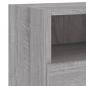 Preview: TV-Wandschrank Grau Sonoma 60x30x30 cm Holzwerkstoff