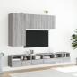 Preview: TV-Wandschrank Grau Sonoma 60x30x30 cm Holzwerkstoff