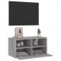 Preview: TV-Wandschrank Grau Sonoma 60x30x30 cm Holzwerkstoff